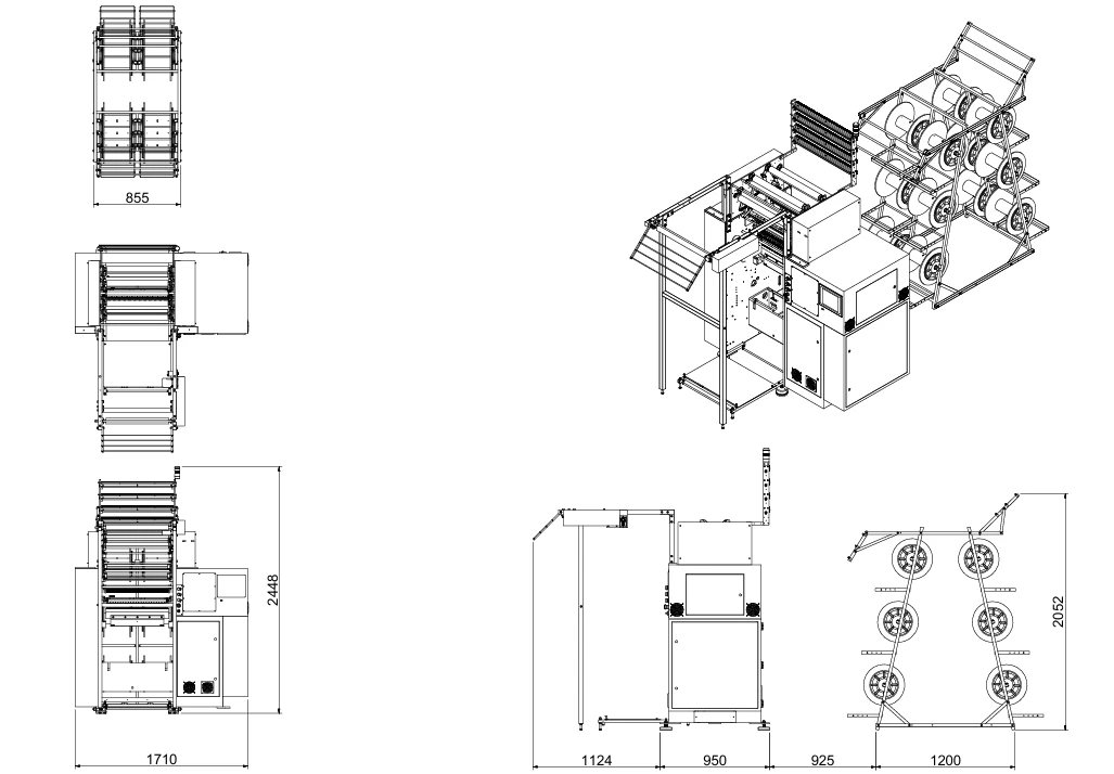 Electronic Double Needle Bed Warp Knitting Machine
